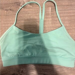 Lululemon Green Sports Bra with Racerback Design